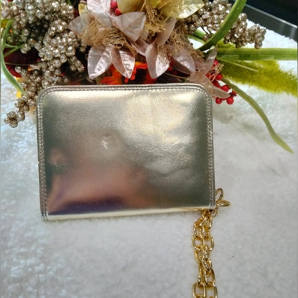 Versace Gold Women's Clutch Bag Wristlet - Picture 3 of 7